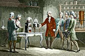 Lavoisier's experiment on air,1776