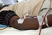 Man donates blood platelets