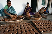 Cow dung soap production,India