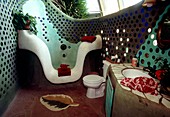 Earthship home interior,USA