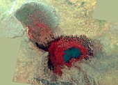 Lake Chad,satellite image,1987