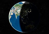 Southeast Asia,satellite image