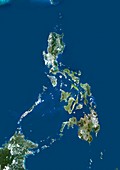 The Philippines,satellite image