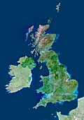 United Kingdom,satellite image