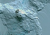 Mount Erebus,satellite image