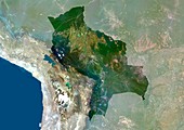 Bolivia,satellite image