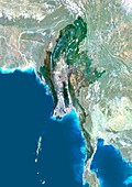 Myanmar,satellite image