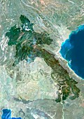 Laos,satellite image