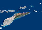 East Timor,satellite image