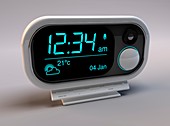 Digital alarm clock,artwork