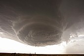 Thunderstorm over fields,USA