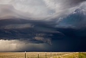 Tornadic supercell thunderstorm,USA
