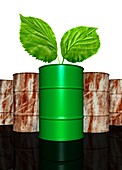 Green fuel,conceptual image