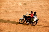 Riding a motorbike,Uganda
