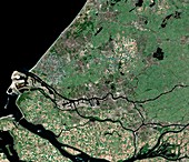 Rotterdam,Netherlands,satellite image