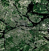 Stockholm,Sweden,satellite image