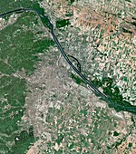Vienna,Austria,satellite image
