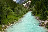 River Soca in Slovenia