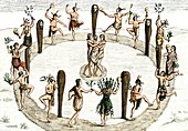 Native American dance,16th century