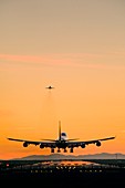 Aeroplane landing,Canada