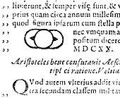 First drawing of Saturn,1622