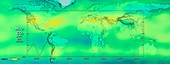 Global carbon dioxide variations,2003