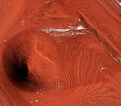 Mound on Mars,satellite image