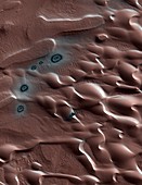 Martian north polar terrain