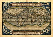 Ortelius's world map,1570