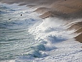 Storm waves at Chesil Beach
