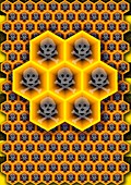 Bee colony collapse disorder,artwork