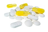 Painkiller and supplement pills