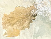 Afghanistan,satellite image