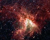 Swan Nebula (M17),infrared image