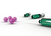 Flu vaccine,conceptual artwork