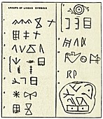 Linear script symbols