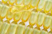 Fish Oil capsules,a dietary supplement