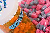Prescription container warning label