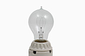 A replica of Edison's light bulb