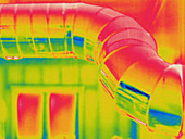 Thermogram,Heating duct,temp variation