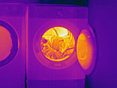 Thermogram dryer immediately after cycle