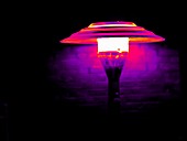 Patio heater,thermogram