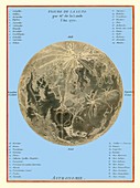 Lalande's Moon map,1772