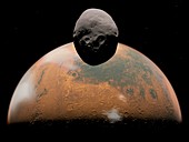 Mars and Phobos,artwork