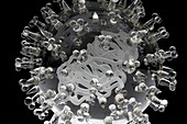 SARS coronavirus,glass sculpture