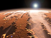 Martian surface,artwork