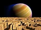 Extrasolar planet Tau Bootis b,artwork