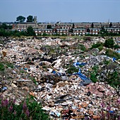 Illegal rubbish dump