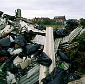 Illegally dumped rubbish