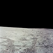 Lunar surface,Apollo 14 image